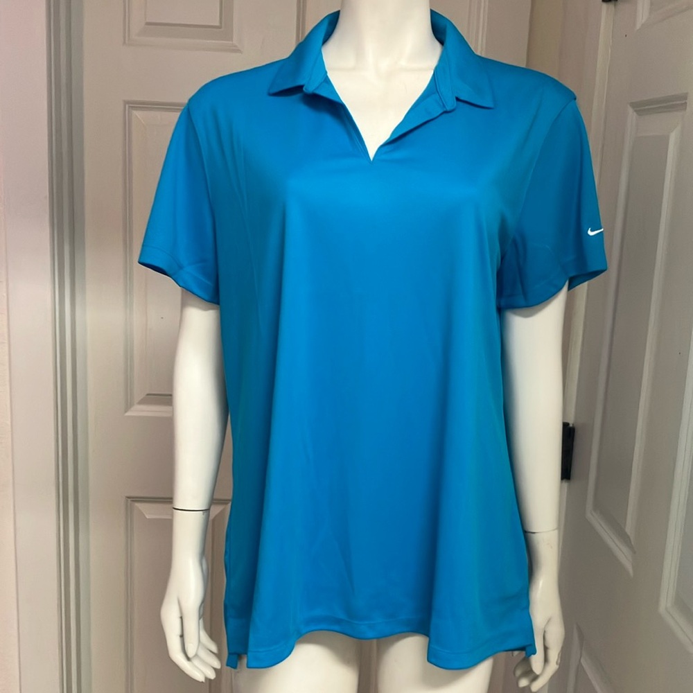 Nike Women’s Blue Short Sleeve Polo Top